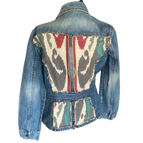 PERISCOPE AUTHENTIC PS-3983 Embroidered Patch Denim Jacket Front/Back Medium - Picture 10 of 17